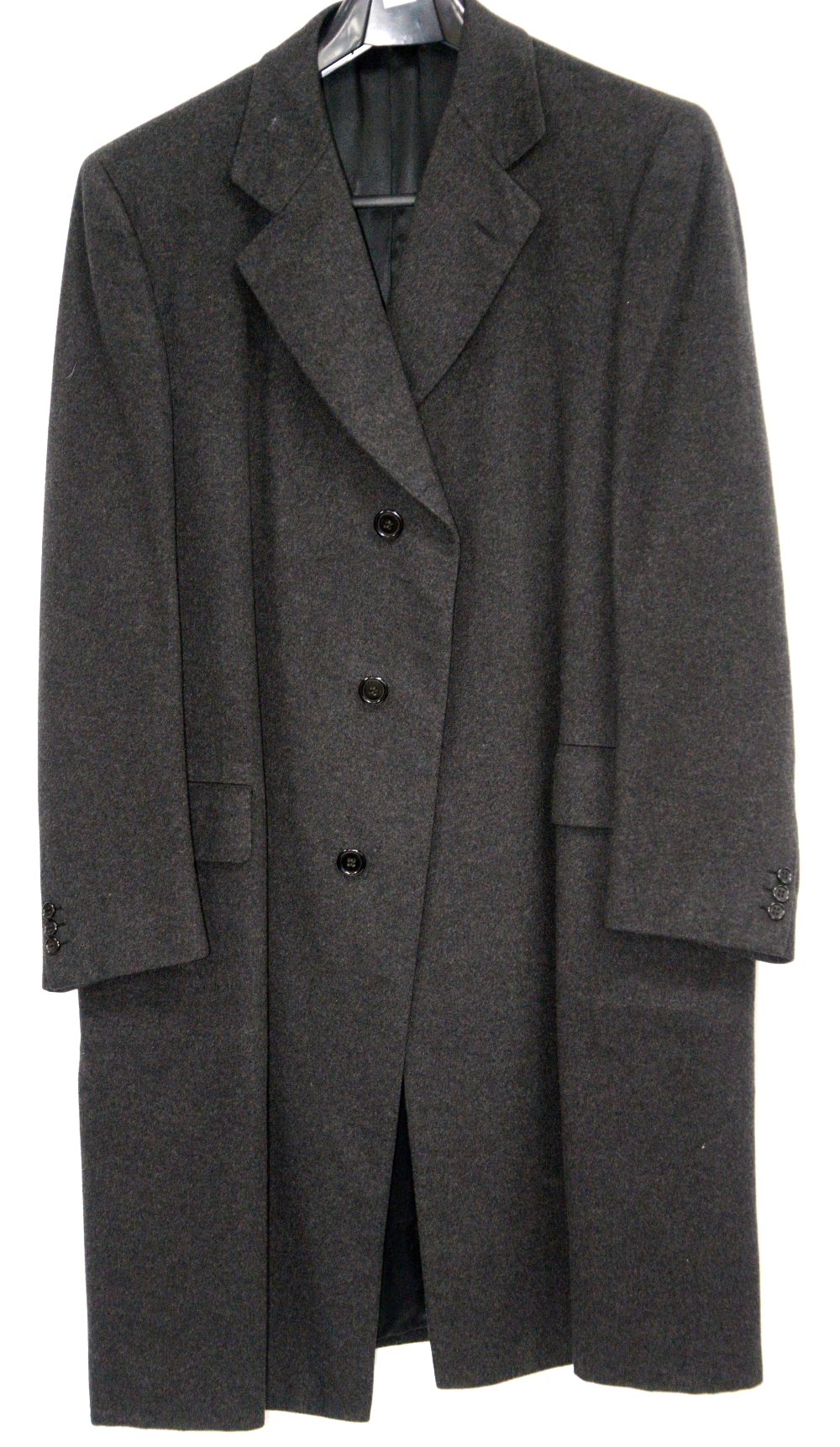 Cashmere Men's Coat Simon Ackermann for Burberrys charcoal grey long coat 126cm wide and a Norfolk