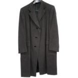 Cashmere Men's Coat Simon Ackermann for Burberrys charcoal grey long coat 126cm wide and a Norfolk