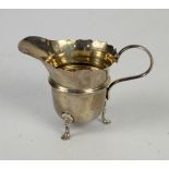 Helmet form silver cream jug, by Adie Bros, Birmingham 1931