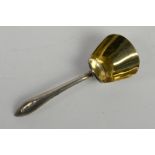 Scoop form George III silver caddy spoon by Joseph Taylor, Birmingham 1810