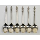 Mappin & Webb set of 6 silver Apostle spoons B'ham 1915
