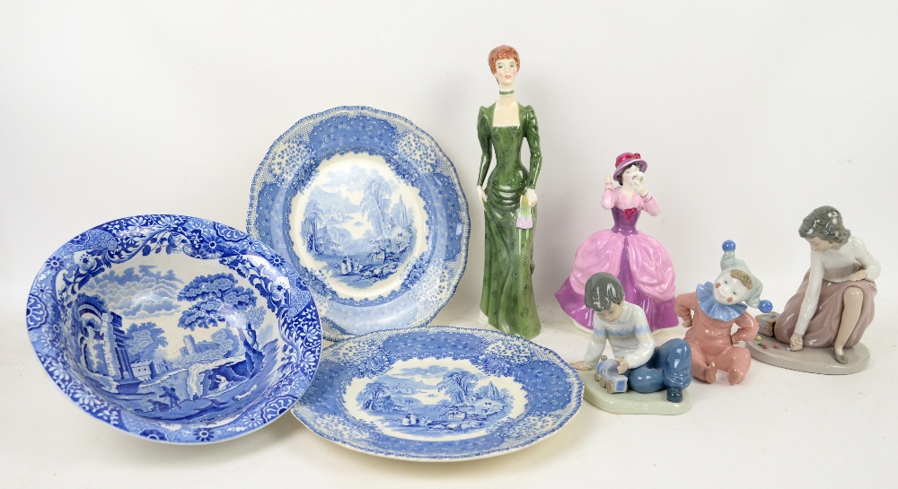 Lladro and Nao figurines, Royal Doulton Lori, 'A La Mode', and various other decorative ceramics