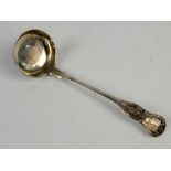 19th century Queen's patterns silver ladle by George Adams, London 1861