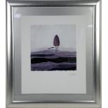 Three prints of landscapes, signed Horst Jonas in pencil to lower margins, in silvered frames, 34
