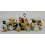 Collection of Beatrix Potter figures by F. Warne & Co Ltd, together with Beatrix Potter Jemima