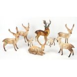 8 Beswick stags or deer