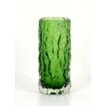 Whitefriars Meadow Green Textured Bark Cylindrical Vase, h.19cmSold on behalf of Oxfam Overall