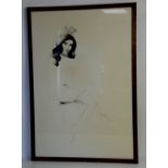 Richard O'Connell (20th century), Playboy Bunny, pencil and ink, signed and dated 1974 in pencil