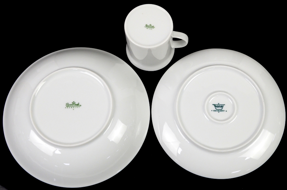 Rosenthal or Thomas white dinner wares to include 12 cups, 12 soup bowls, bowls, and side plates, - Image 3 of 3