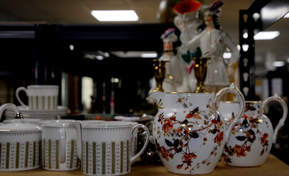 Maling lustreware bowl, Susie Cooper 'Persian' part tea service, Masons Ironstone bowl and jug, a - Image 2 of 4