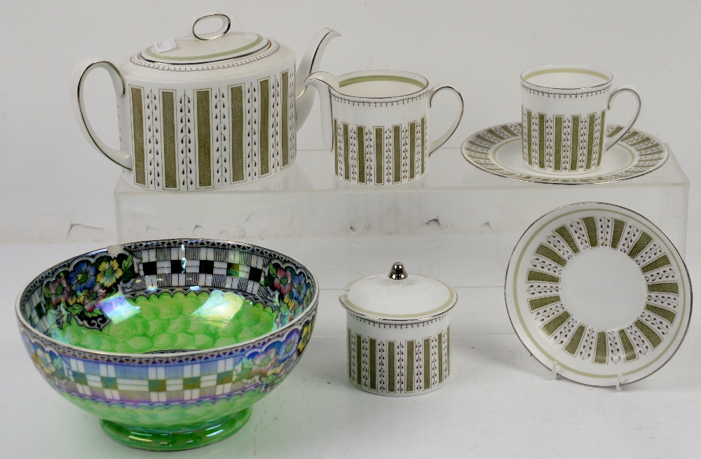 Maling lustreware bowl, Susie Cooper 'Persian' part tea service, Masons Ironstone bowl and jug, a