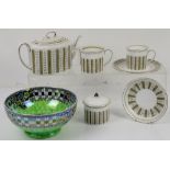 Maling lustreware bowl, Susie Cooper 'Persian' part tea service, Masons Ironstone bowl and jug, a