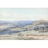English School, 1887, a view from Newlands Corner, near Albury Surrey, with views of St. Martha's