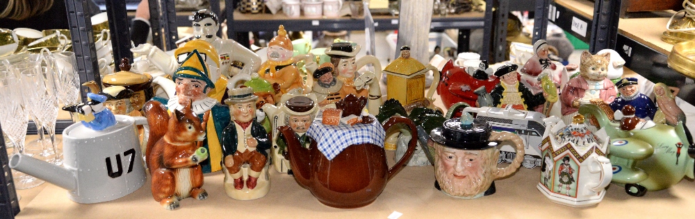 A collection of 32 teapots to include Carlton Ware, Royal Doulton and Tony Wood - Image 2 of 2