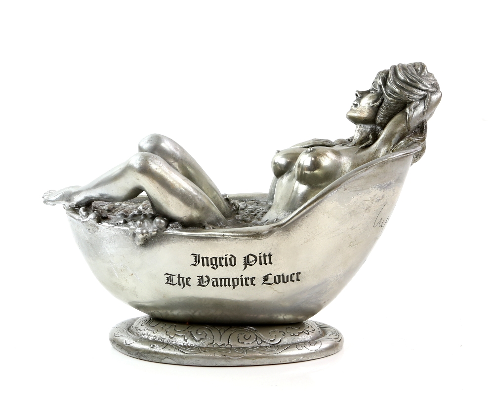 After Christine Baxter, a Compulsion Gallery pewter coated resin figurine of Ingrid Pitt 'The - Image 4 of 23