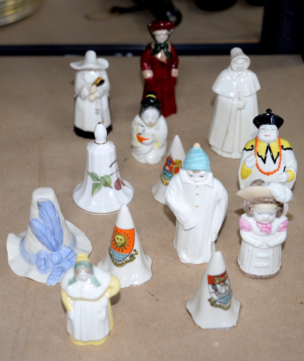 A collection of 24 candle snuffers, primarily Royal Worcester, including Toddie, Policeman and a nun - Image 2 of 2