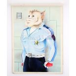 Space Police (1986) - Original concept artwork of Officer Dick, from the project created by Gerry