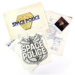 Space Police - Large collection of paperwork including concept artwork of title, Agreement dated