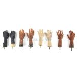 Terrahawks - Four pairs of puppet hands used in filing, all with metal thread joins, app approx.