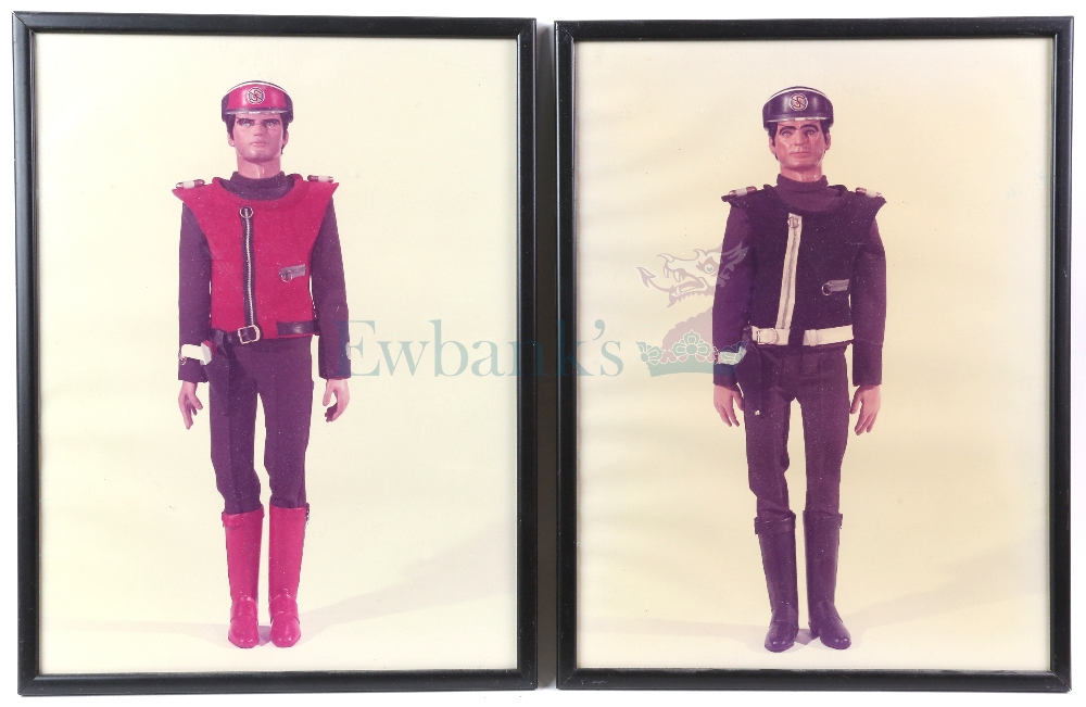 Captain Scarlet - 10 framed photos from Bray Studios showing the puppets, on the photos you can