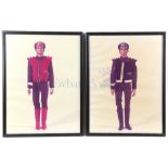 Captain Scarlet - 10 framed photos from Bray Studios showing the puppets, on the photos you can