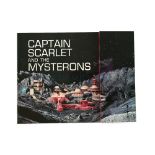 Captain Scarlet and the Mysterons (1967) Original ITC fold out laminate brochure showing photos from