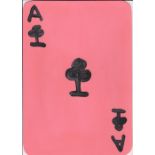 David Shrigley OBE (British, b.1968). 'Ace of Clubs'. Paint on card, signed 'D.Shrig' and dated