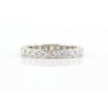 Early 20th C diamond full eternity ring, comprising of twenty-six old cut diamonds, estimated 0.03