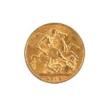 King Edward VII gold sovereign, 1910
