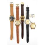 Avia Ajustor watch, Linaso 21 jewel watch, Smiths Empire 21 jewel watch, Anker watch and vintage