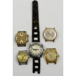 Montilier shock absorber watch, Poljot 17 jewel watch, Sekonda 18 jewel watch, Invicta 17 jewel