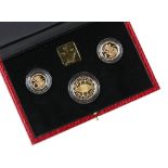 Royal Mint. The 1999 Gold Proof Three Coin Sovereign Collection. Comprising one half sovereign,