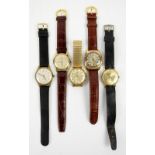 Poljot 18 jewel wristwatch, Rotary watch with champagne dial, Timex watch, Roamer Standard watch,