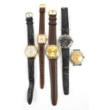 Smiths Astral watch, a Vintage Oris 15 wristwatch, Nacar 17 Rubis watch, Lucerne Superflat watch and