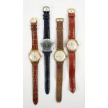 Madaro 21 jewel wristwatch, with two Poljot watches and an Avia 15 Jewel watch (4) Madar, gold