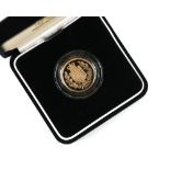 Royal Mint. 2002 Gold Proof Sovereign Coin, in presentation box and case with certificate /