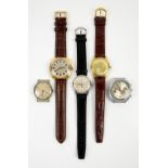 Poljot 23 jewel chronograph wristwatch, Roamer Rotopower watch, Timex automatic day date watch, Oris