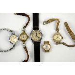 Four ladies cocktail watches to include Smiths Empire 7 jewel watch, a Pietro antimagnetic watch,