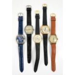 Poljot 17 jewel watch, made in USSR, with a Swiss Limit 17 jewel watch, Accurist 21 jewel watch, a