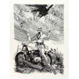 Pure Evil (British, b.1968). 'Pure Evel Knievel (Diamond Dust)', limited edition screenprint, signed