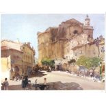 After Sir William Russell Flint, RA (Scottish, 1880-1969), Summertime, Uzes, colour print, limited