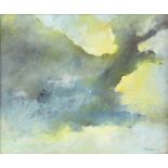 Charles Jamieson (1952), stormy sky, oil on canvas, signed and dated 84, 34cm x 30cm together with a