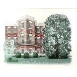 Two David Gentleman signed limited edition prints, comprising 'Nathaniel Russell House, Charleston',