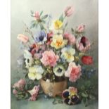 Jack Carter, Summer Vase, watercolour, signed and dated 1982, 49cm x 40cm and another, Spring Vase