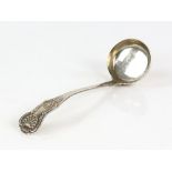 Victorian silver Queens pattern ladle, by George W Adams, London 1861, 15.5 cm long