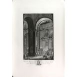 Six engravings, Monastery of San Lorenzo de el Escorial, by Jose Gomez de Navia, three engraved by