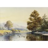 Dennis Rothwell Bailey, three landscapes 'River Derwent, Cumbria', 'Winter Morning near
