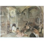 Sir William Russell Flint, limited edition print 'Symposium at Lucenay', 186/850, 52.5cm x 70.5cm,