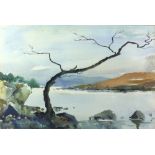 § Kenneth Webb RWS FRSA RUA (British, b.1927), river landscape. Watercolour, signed and dated '65