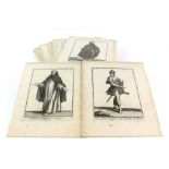 Collection of thirty-two late 18th century prints depicting figures in ecclesiastical and military